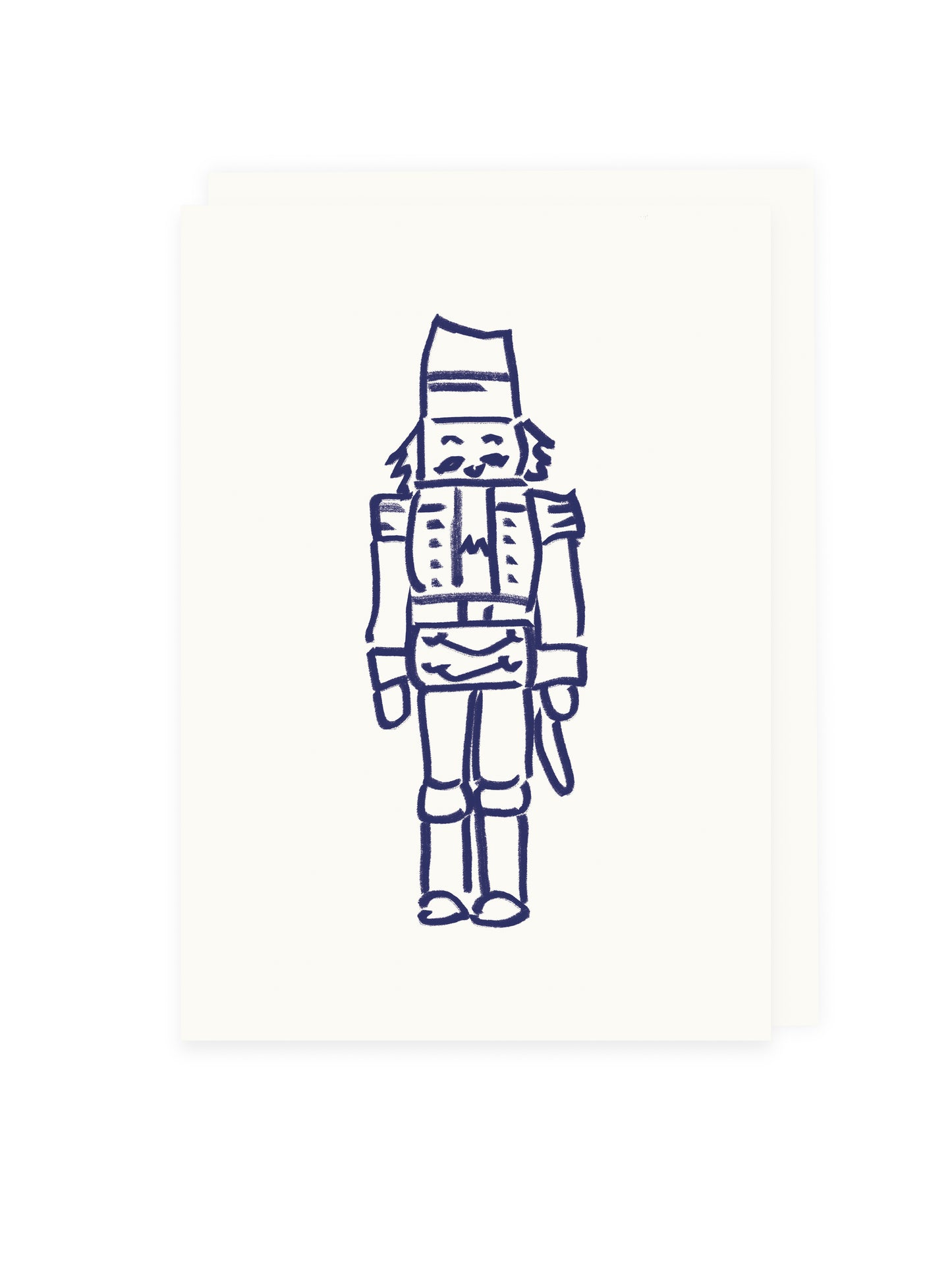 Klappkarte Nussknacker (Risographie)