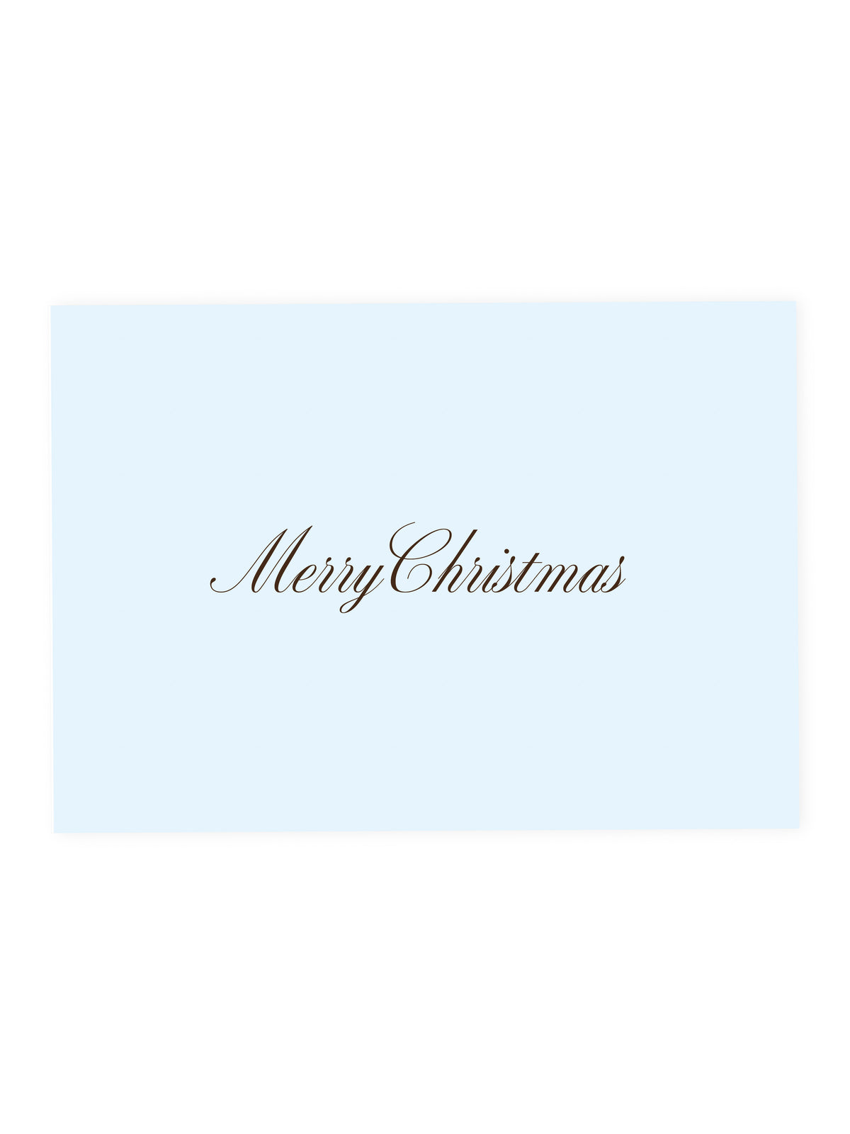 Postkarte 'Merry Christmas' Blue Brown (Risographie)