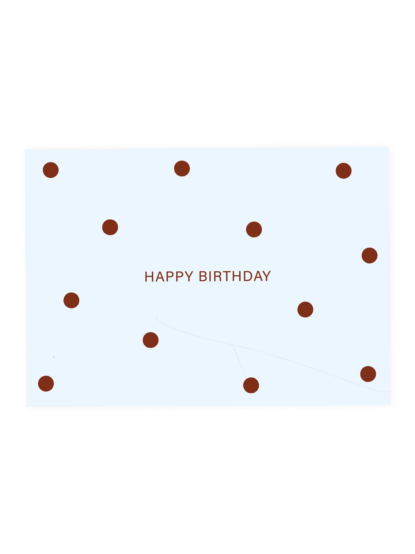 Postkarte 'Happy Birthday' Polka Dots (Risographie)