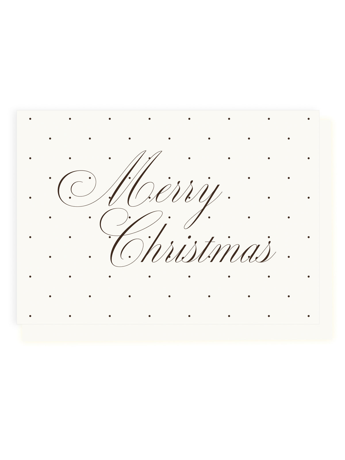Klappkarte 'Merry Christmas' Polka Dots (Risographie)
