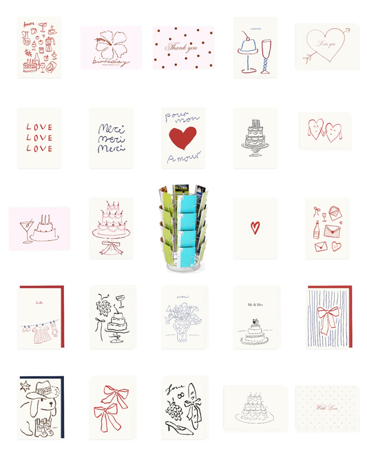 Postkarten & Klappkarten Bestseller-Paket mit 24 Motiven
(12 Postkarten-Motive & 12 Klappkarten-Motive)