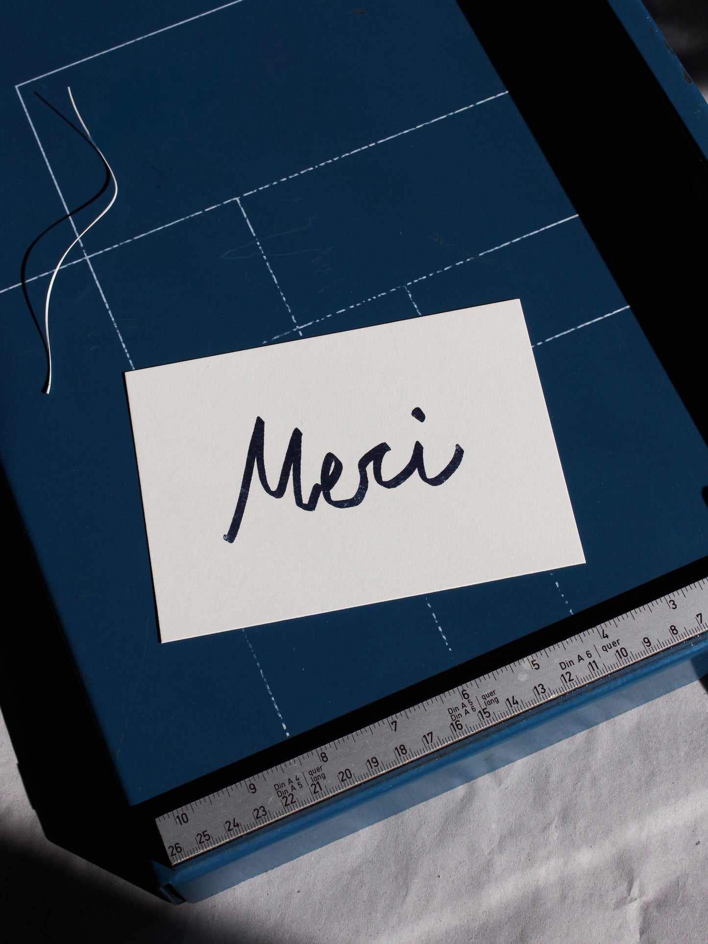 Postkarte 'Merci' (Risographie)