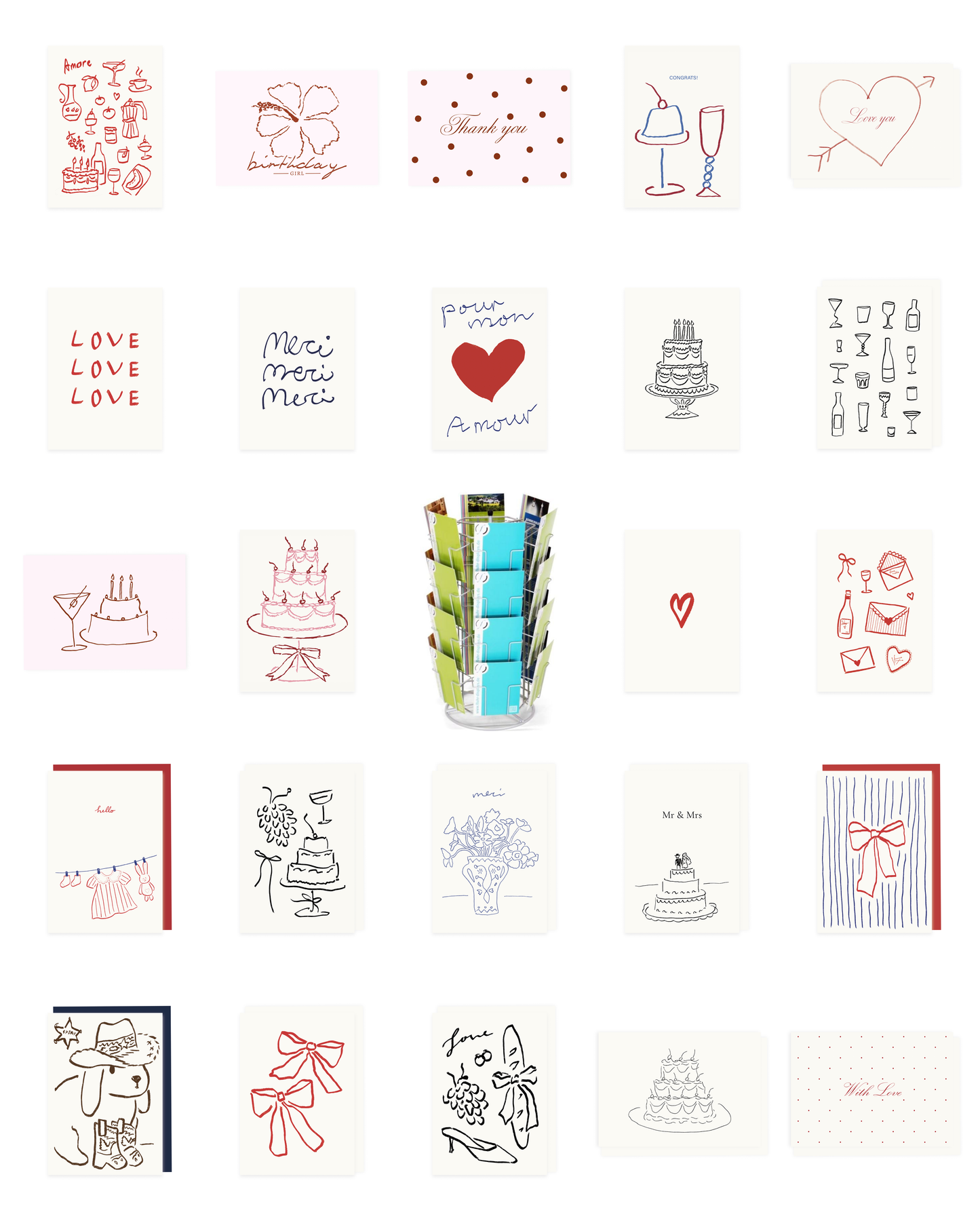 Postkarten & Klappkarten Bestseller-Paket mit 24 Motiven
(12 Postkarten-Motive & 12 Klappkarten-Motive)