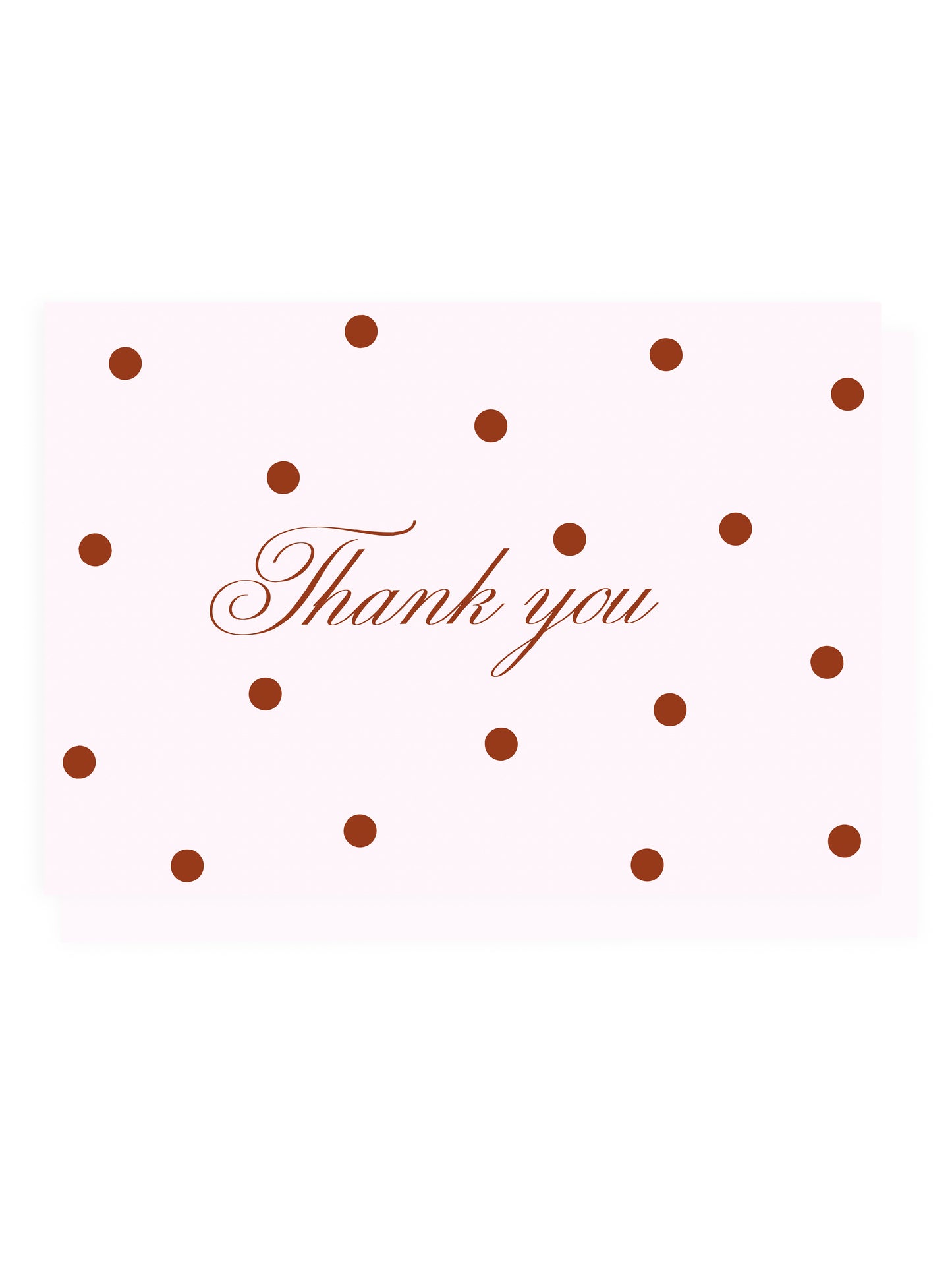 Klappkarte 'Thank you' Polka Dots (Risographie)