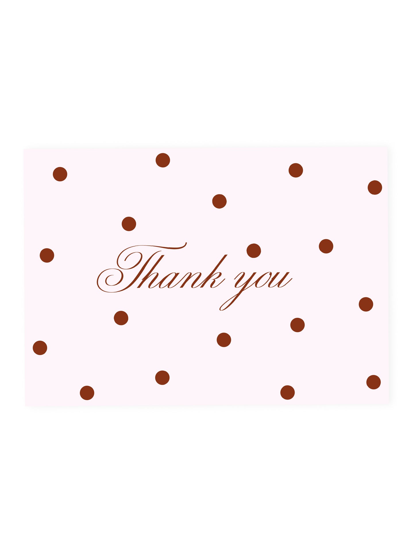 Postkarte 'Thank you' Polka Dots (Risographie)