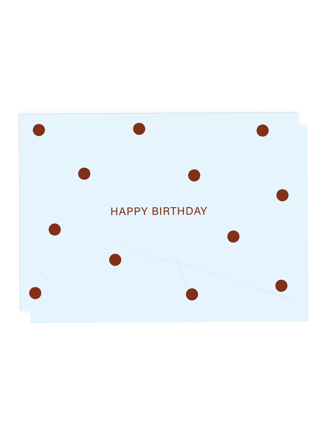 Klappkarte 'Happy Birthday' Polka Dots (Risographie)